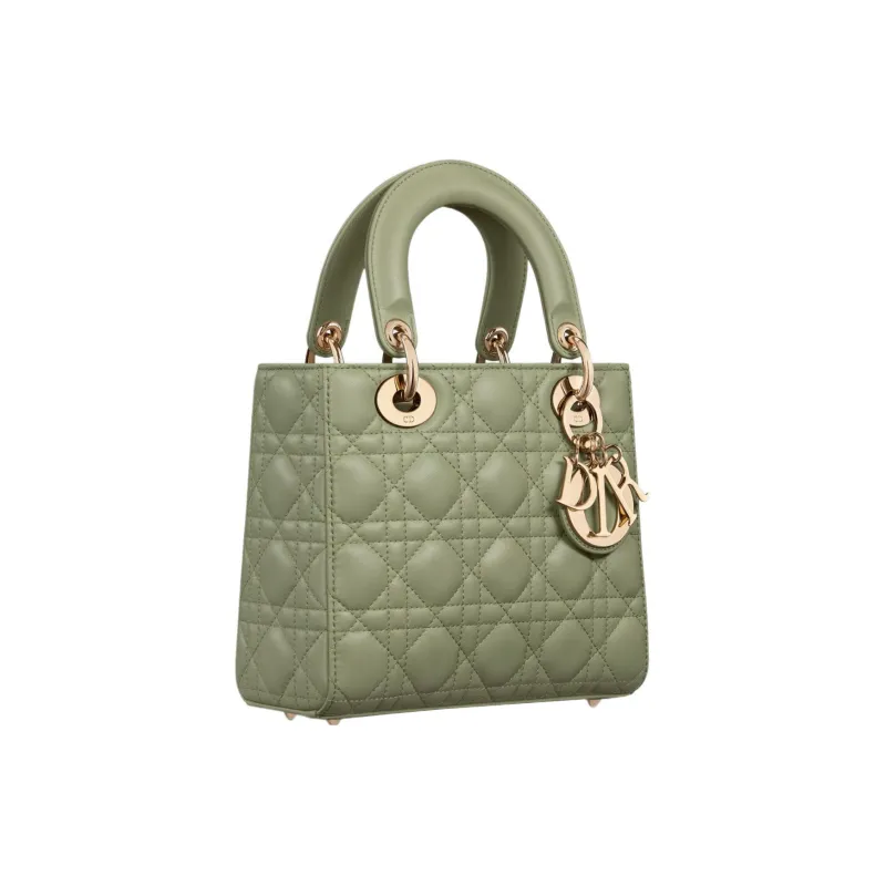 DIOR Lady DiorMy ABCDior Lambskin Lady Dior Bag, Shoulder Bag, Crossbody Bag, Handbag Small Size Women's Cactus Green-1