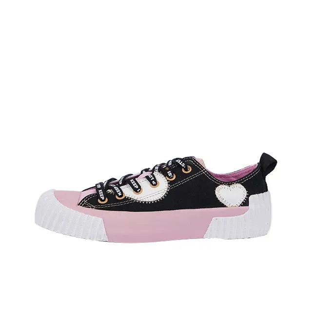 ISTEP Low Top Canvas Shoes Women's Black-0