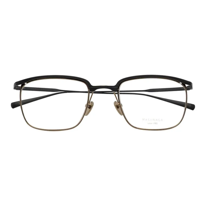 MASUNAGA Titanium Rectangular Eyeglass Frames Unisex Multicolor-9