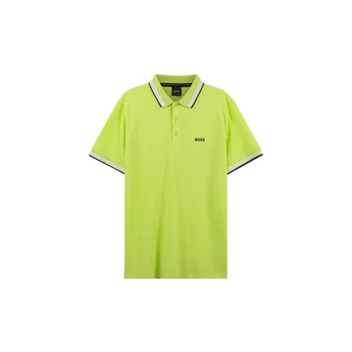 HUGO BOSS Polo Shirts Men Light Green