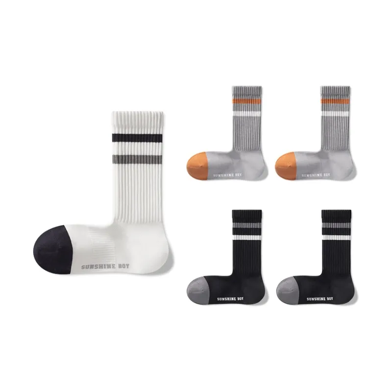B&C.Room Mid Calf Socks Fall Winter Men's 5 Pack-12