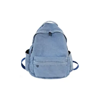 UNITE STAR Denim Backpack Medium Size Women's Dark Blue/Light Blue