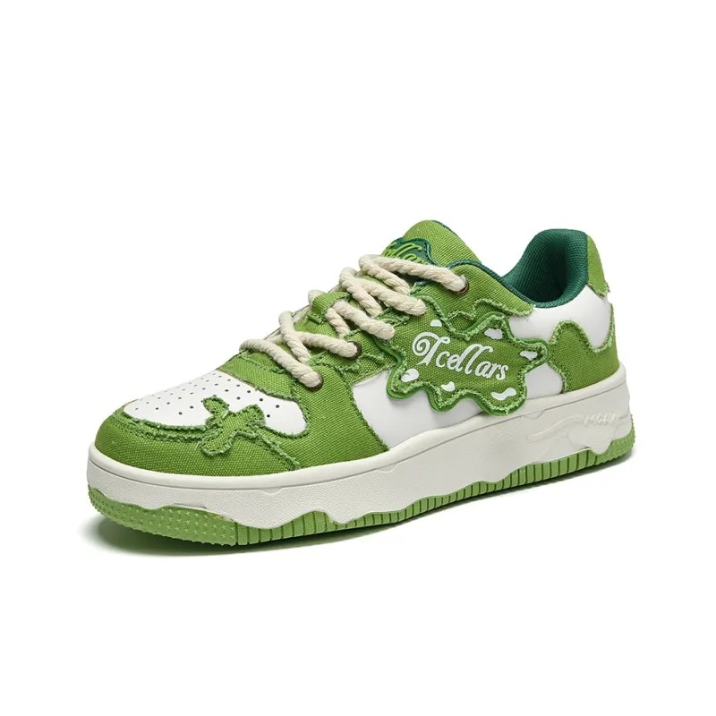 TCELLARS Auspicious Clouds Low Top Skateboard Shoes Unisex Cream Cyan Box Limited Edition-2