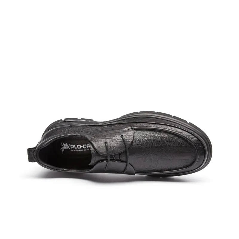 PLO CART Men's Casual Shoes Men Low Top Black/Brown-2