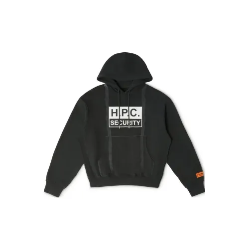 HERON PRESTON H.P.C Security Tape Cotton Hoodie