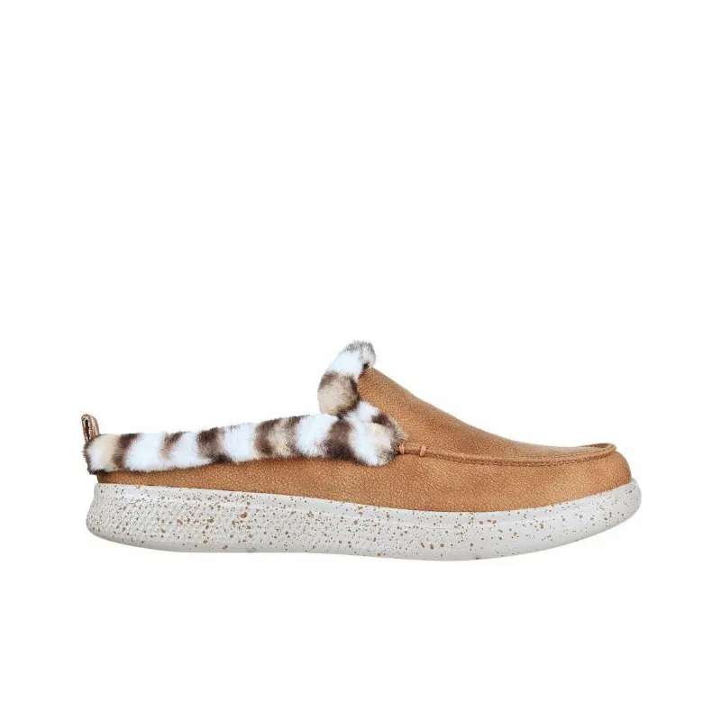Skechers Bobs SKIPPER WILD TIGER Wrap toe Slippers Women's Chestnut-1
