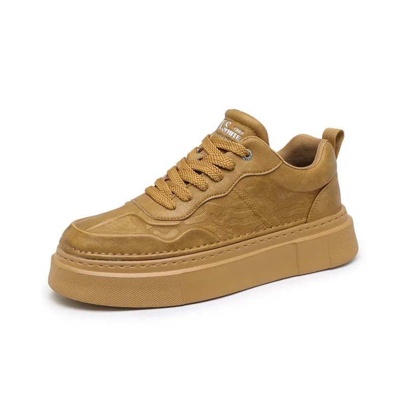 GERTOP Anti-Slip And Wear-Resistant Lightweight Breathable Height Increasing Platform Stylish Skateboarding Shoes Men's-7