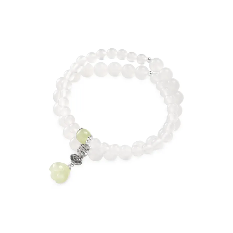 VIVIWELL Bracelets White Jade Unisex-1