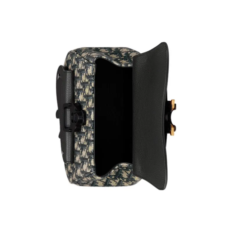 DIOR Gallop Oblique Jacquard With Grain Cow Leather Sling Bag, Crossbody Bag, Shoulder Bag Mini Men's Black-4
