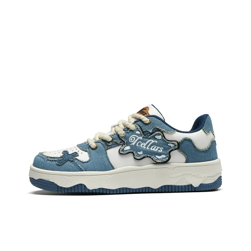 TCELLARS Auspicious Clouds Low Top Skateboard Shoes Unisex Denim Blue Box Limited Edition-1