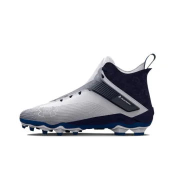 Under Armour Senior Highlight Hammer Cushioning, Slip Resistant, And Abrasion Resistant Soccer Shoes Men's White Gray