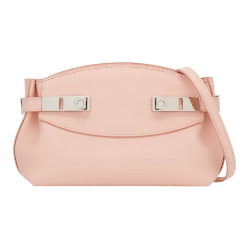 FERRAGAMO Calfskin Evening Bag, Shoulder Bag, Crossbody Bag Trumpets Women's Nylund Pink