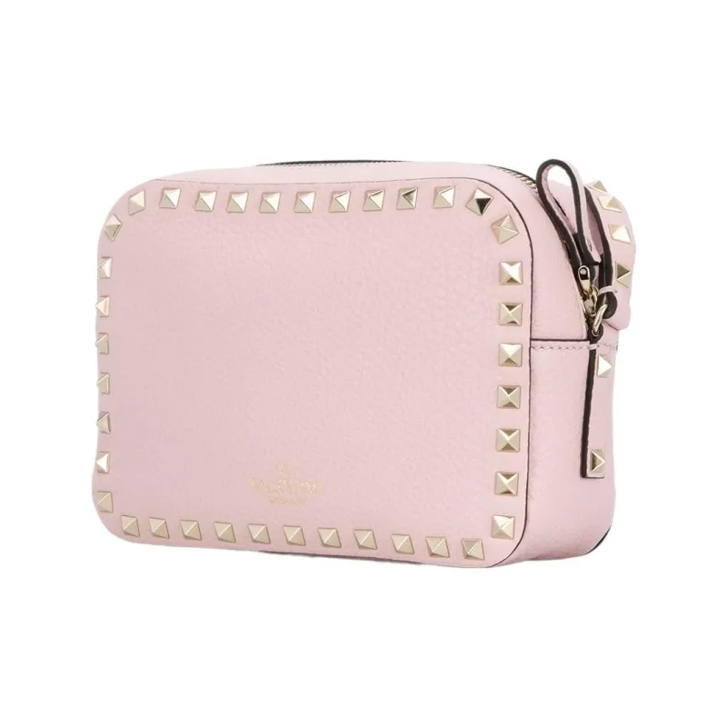 Valentino Leather Camera Bags Crossbody Bag Shoulder Bag Women's Pink-1