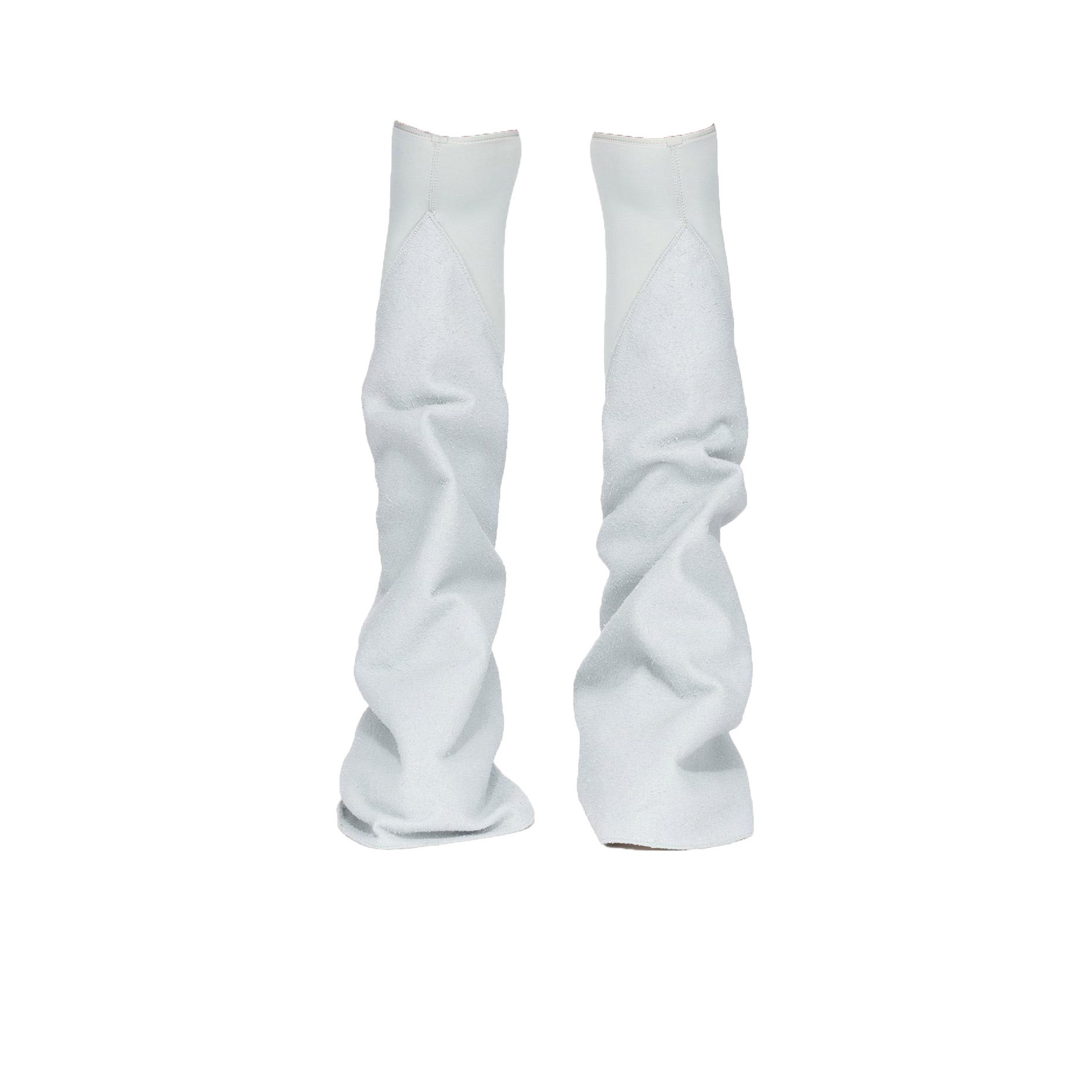 Rick Owens DRKSHDW Knee-high Boots Women's Gray - POIZON