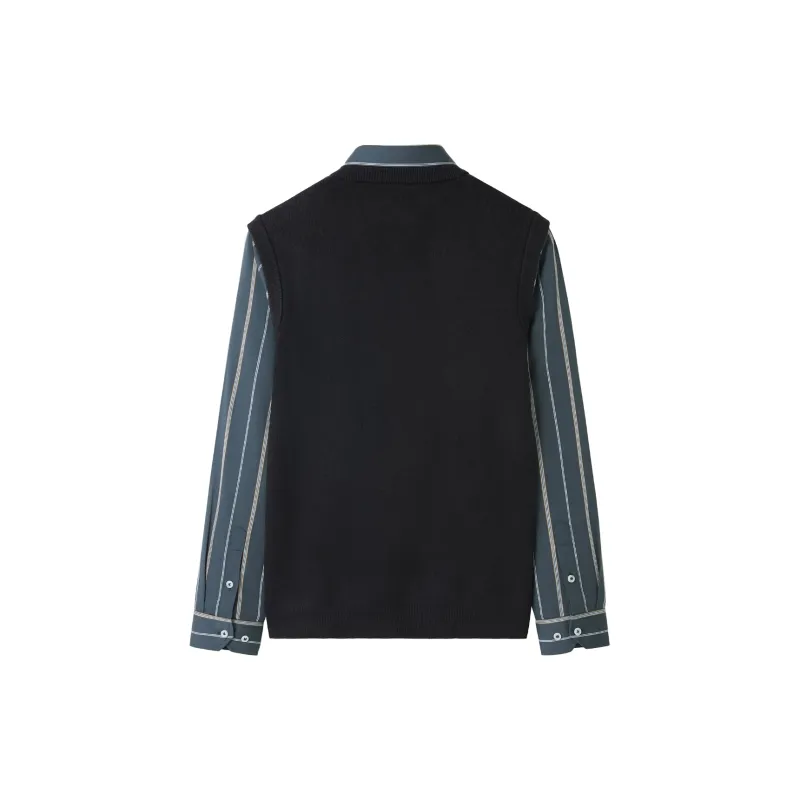 HLA Double Collar Knitwear Men's-1