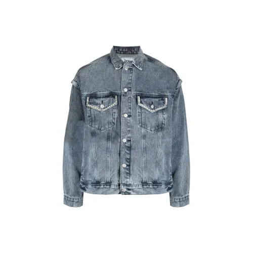 Izzue Detachable-sleeves Button-up Denim Jacket