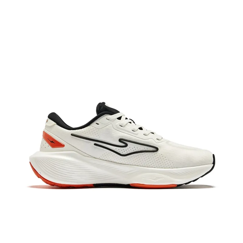 Erke Odd Bullet 5.0 Running Shoes Women's Low Top Microcrystal White Jet Black-1