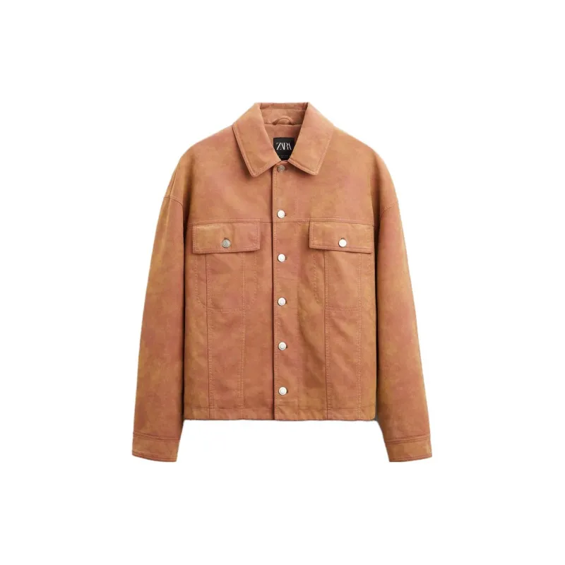 ZARA Jackets Men Washed Pink-1
