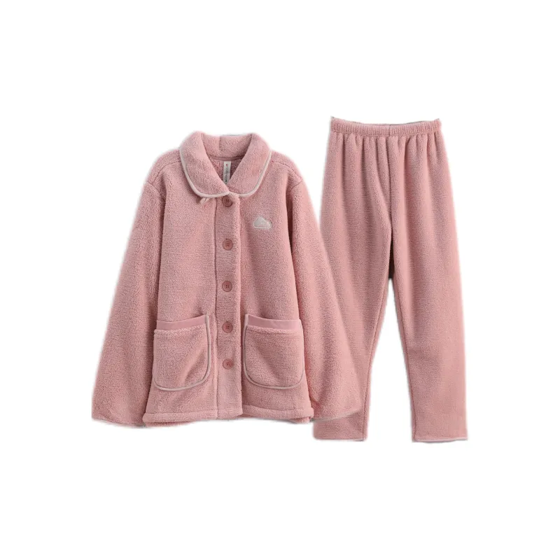 FENTENG Pajama Set Unisex Taro Purple Ecru Magnolia Pink Gray Blue Royal Blue Khaki-4