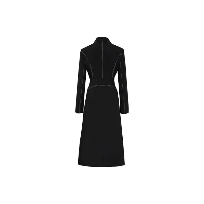 MEIYANG Long Sleeved Dresses Women's Black-1