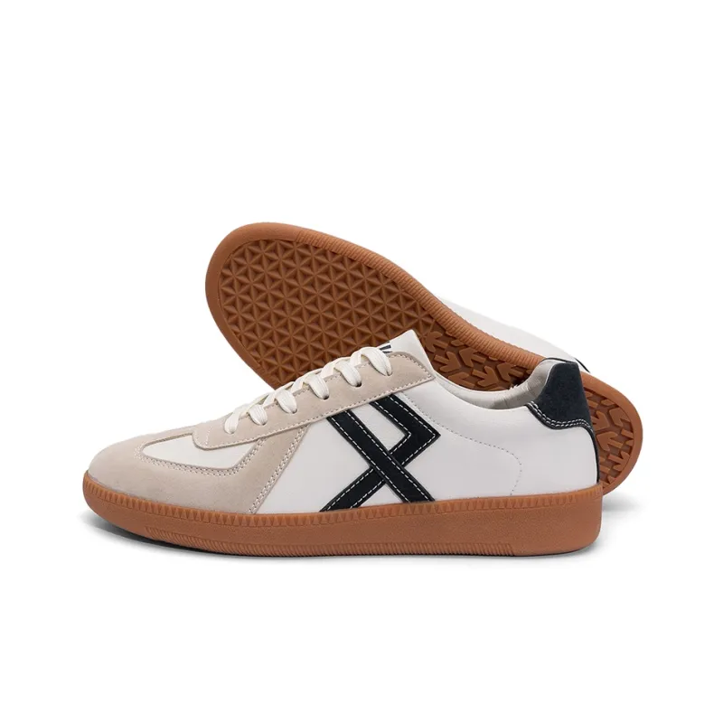 JWVR German Army Trainers Skateboard Shoes Unisex Beige Blue-6