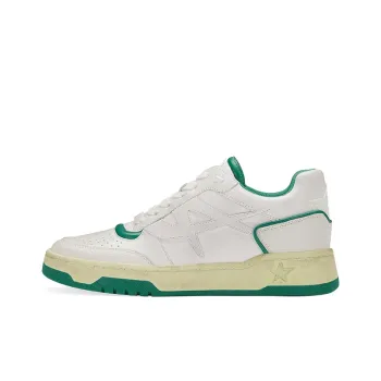 ASH BLAKE Collection Low Top Skateboard Shoes Unisex White Green