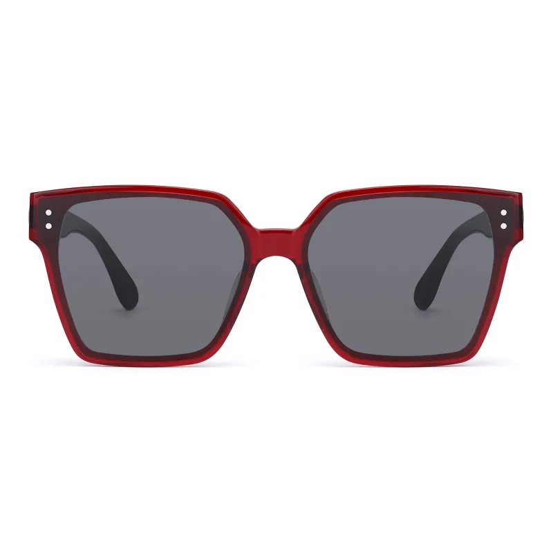 SUYAN Plate Frame Irregular Shape Sunglasses Unisex-10