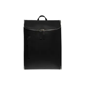 BONASTRE Cow Leather Backpack Unisex Black