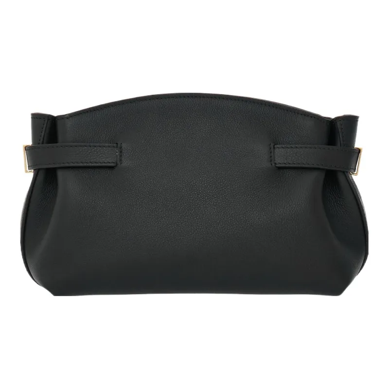 FERRAGAMO Calfskin Evening Bag, Shoulder Bag, Crossbody Bag Trumpets Women's Black-3