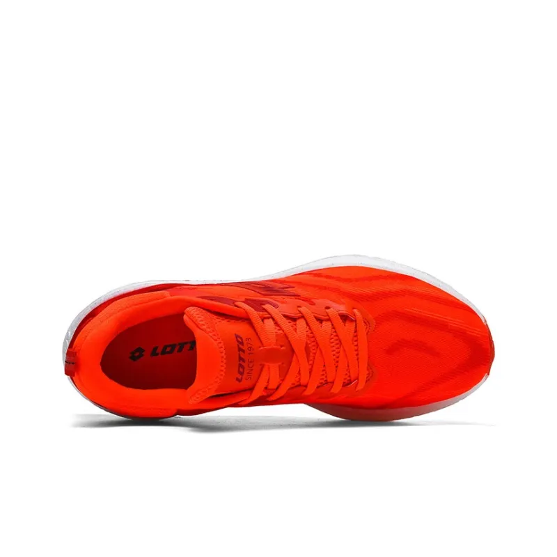 LOTTO Running Shoes Men Low Top Black/White/Neon Green/Orange Red/Red-18