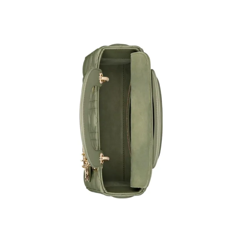 DIOR Lady DiorMy ABCDior Lambskin Lady Dior Bag, Shoulder Bag, Crossbody Bag, Handbag Small Size Women's Cactus Green-3