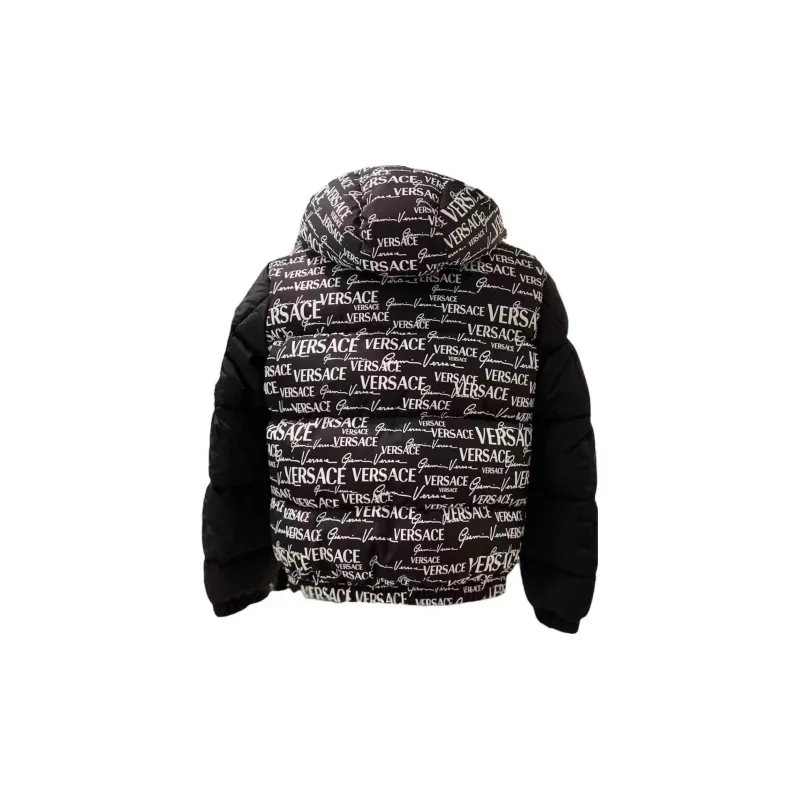 VERSACE Down Jacket Men's Black-2