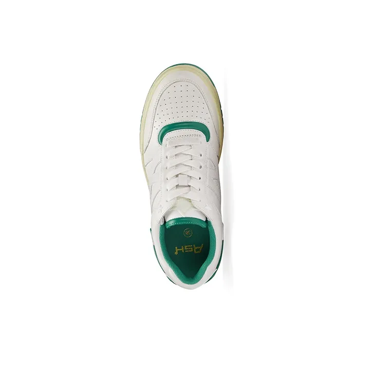 ASH BLAKE Collection Low Top Skateboard Shoes Unisex White Green-3