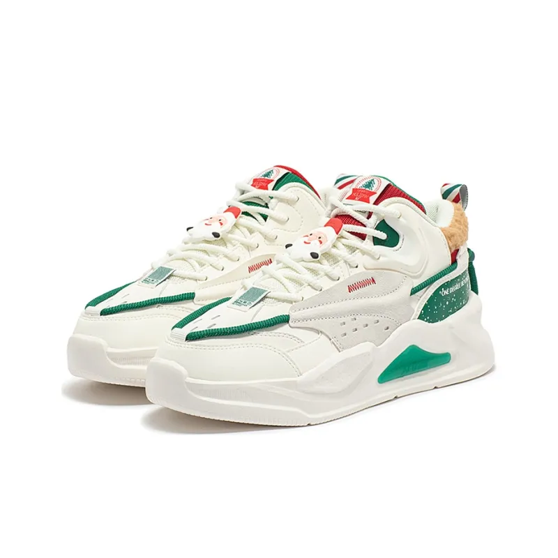 361° Jincheng Warm Low Top Skateboard Shoes Women's Feather White-2