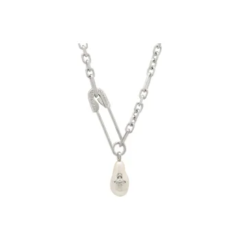 Vivienne Westwood Platinum Silver Necklaces Unisex Silver