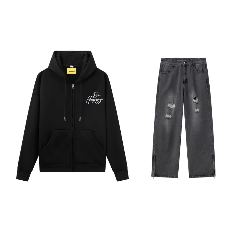 ALORGEEK Sweatshirt Sets Unisex-1