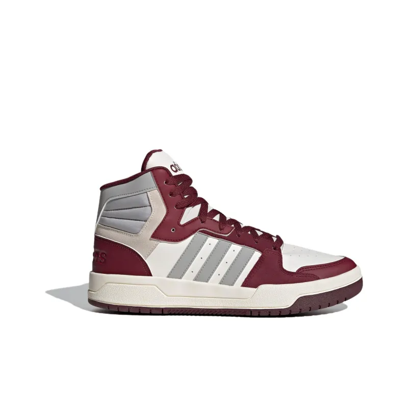 Adidas Neo Entrap Mid Anti Slip Wear Resistant Mid Top Skateboard Shoes Unisex White Umber-1