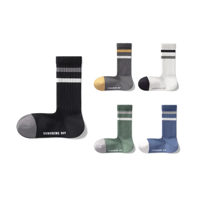 B&C.Room Mid Calf Socks Fall Winter Men's 5 Pack-6
