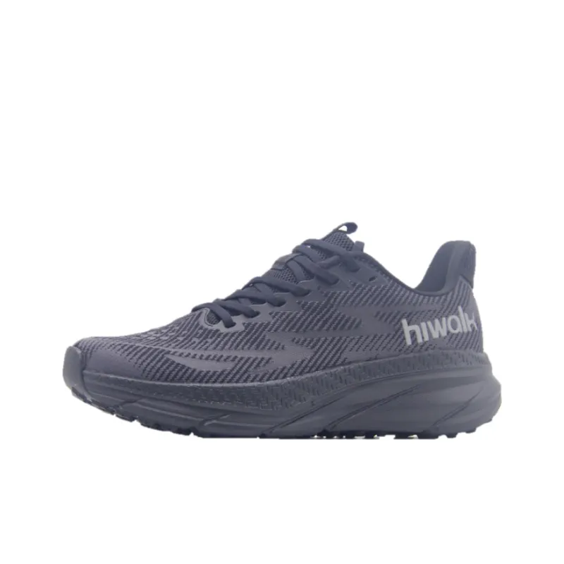 HIWALK Running Shoes Men's Black-0
