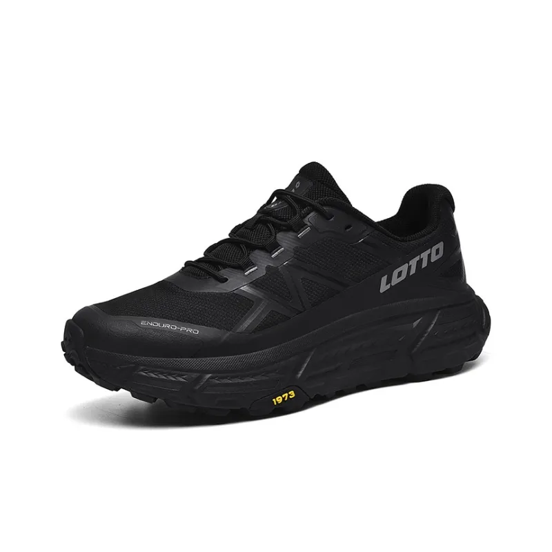 LOTTO Running Shoes Men Low Top Black/Gray/Beige-1
