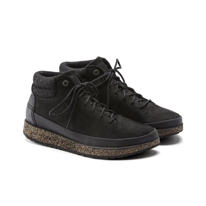 Birkenstock High Top Casual Shoes Unisex Black Regular-2