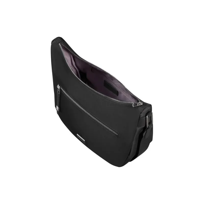 SAMSONITE Recycled Polyester Crescent Bag Shoulder Bag Crossbody Bag Women's Black-6