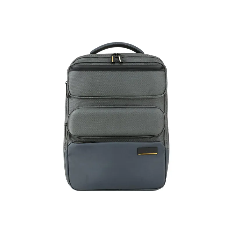 SAMSONITE Cordura Fabric With Polyurethane Coating Laptop Backpack Men's Gray With Navy Accents-0