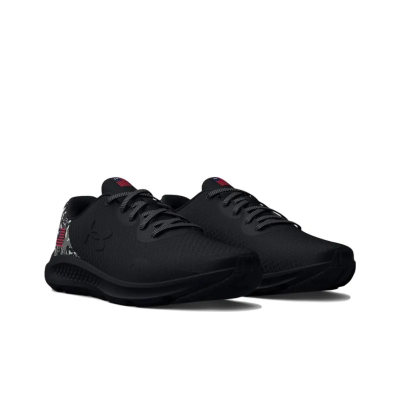 Under Armour Charged Pursuit 3 Cushioning, Wear Resistant Low Top Running Shoes Men's Black-2