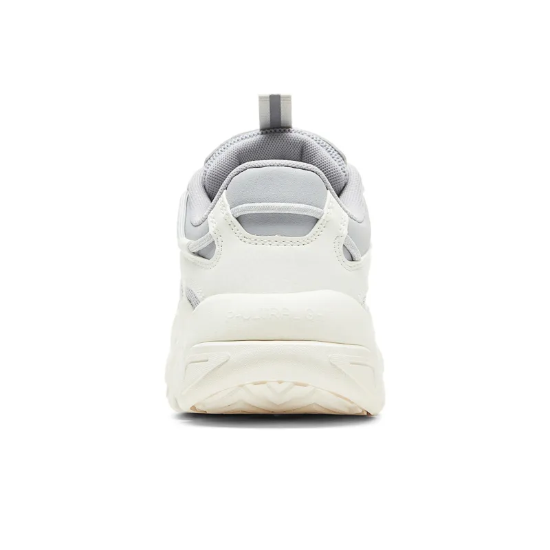 PEAK Classic Heritage Low-Top Casual Shoes Women's Pale Gray Rice White-4