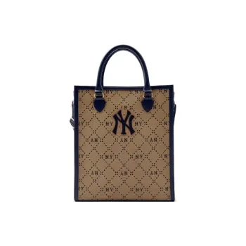MLB Polyamide Tote Bag Shopping Bag Shoulder Bag Crossbody Bag Handbag Regular Men's Beige Yellow