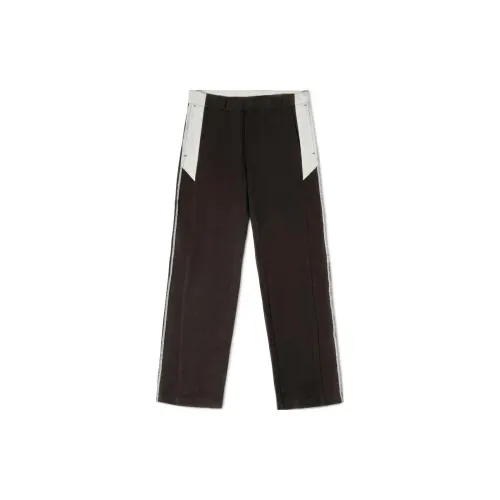 HERON PRESTON Mid-rise Straight-leg Trousers