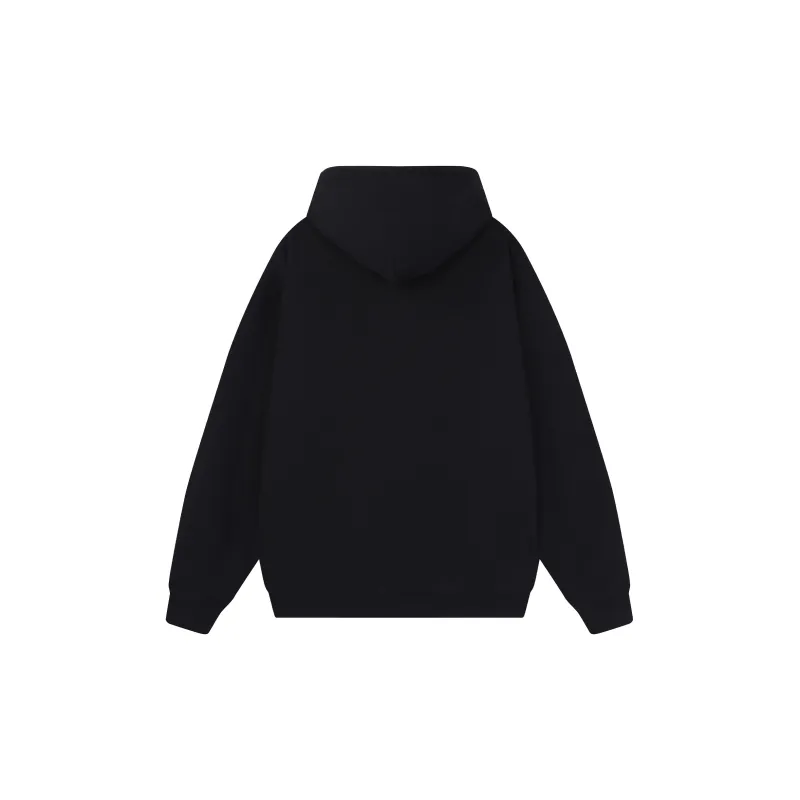 FAIRWHALE Letter Print Loose Fit Pullover Drop Shoulder Hoodie Unisex-1