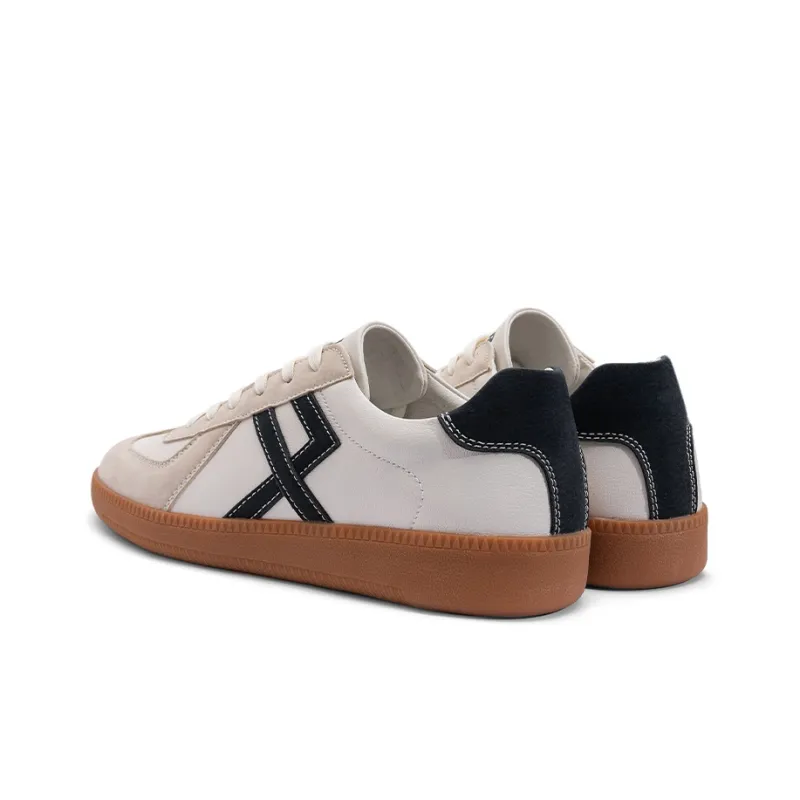 JWVR German Army Trainers Skateboard Shoes Unisex Beige Blue-5