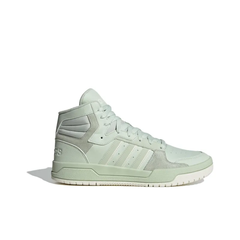 Adidas Neo Entrap Mid Top Skateboard Shoes Unisex White Green-1